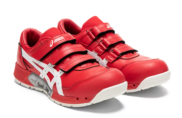アシックス安全靴 ウィンジョブ CP305AC (601 クラシックレッドxホワイト)